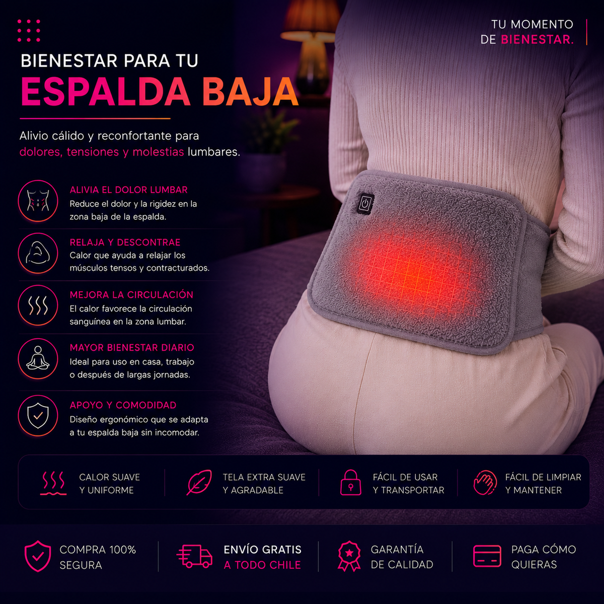 ThermoHug™ | Calentador De Manos y abdomen.