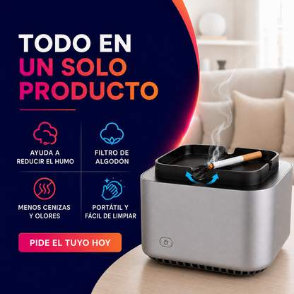 SmokeClean Pro™ – Cenicero Inteligente