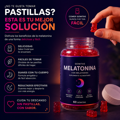 DormirZen™ | 60 Gomitas de Melatonina para el Descanso