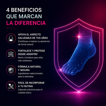 FungiCare™ | 60 Cápsulas eliminadora de hongos.
