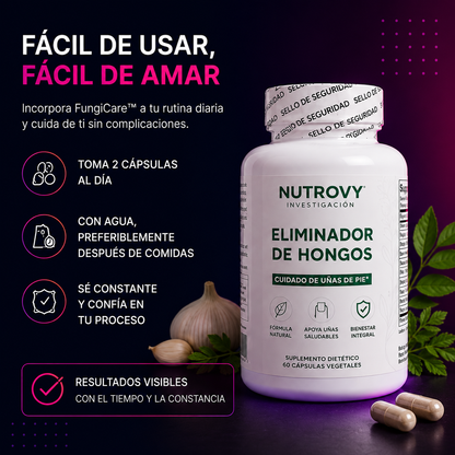 FungiCare™ | 60 Cápsulas eliminadora de hongos.