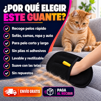 2X1 | Guante Removedor de Pelo para Mascotas 🐾