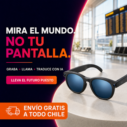 Vision One Pro™ | Gafas inteligentes con cámara, audio y IA