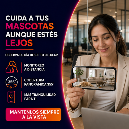 Vigila360 WiFi™ – Cámara de Seguridad Panorámica Inteligente
