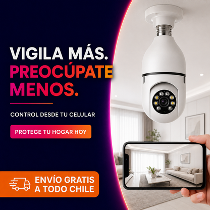 Vigila360 WiFi™ – Cámara de Seguridad Panorámica Inteligente