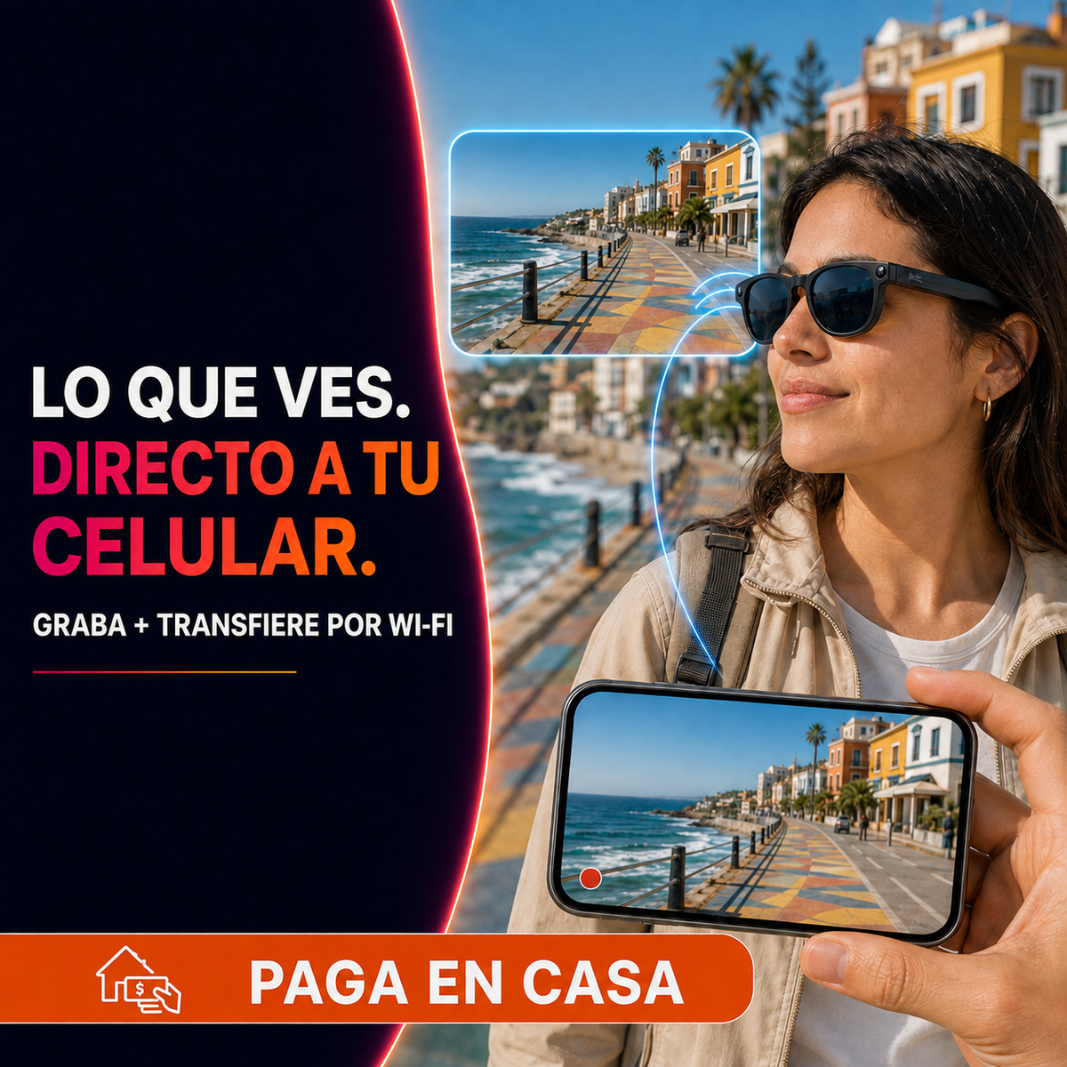 Vision One Pro™ | Gafas inteligentes con cámara, audio y IA