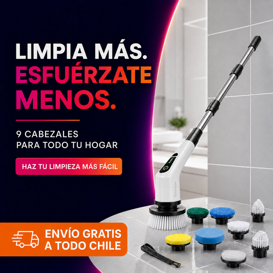 CleanMax 9X™ | Cepillo Eléctrico de Limpieza Multifuncional