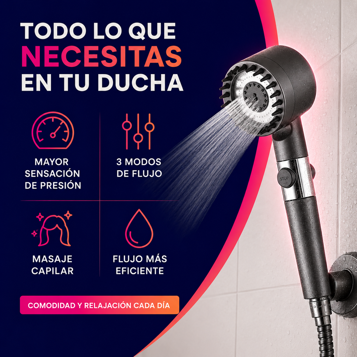 HydroSpa™ | Cabezal de Ducha Pulverizador