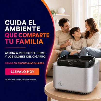 SmokeClean Pro™ – Cenicero Inteligente