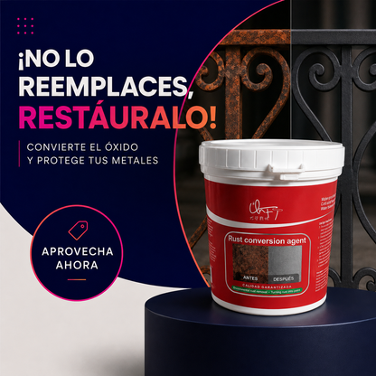 ÓxidoStop Pro™ — Convierte el óxido y protege tus metales.