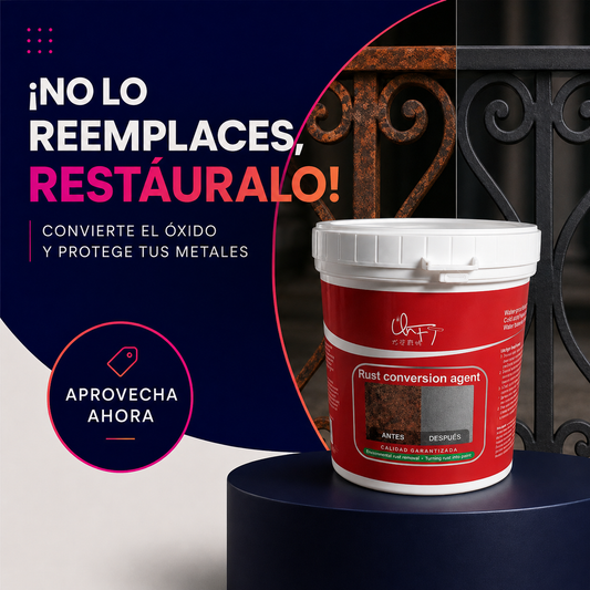 ÓxidoStop Pro™ — Convierte el óxido y protege tus metales.
