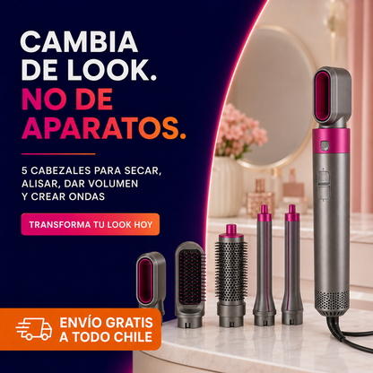 StyleAir 5X™ | Cepillo Moldeador de Cabello 5 en 1