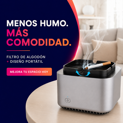 SmokeClean Pro™ – Cenicero Inteligente